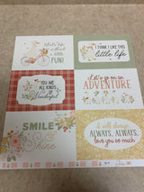 6 x 4 Journaling Cards - Silly Goose - Scrapbook Paper - 12 x 12