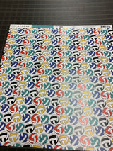 Dig - Volleyball - 12 x 12 Scrapbook Paper