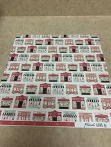 Boutiques In Paris - French Girl - 12 x 12 - Scrapbook Paper