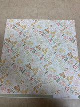Darling Floral - Silly Goose - Scrapbook Paper - 12 x 12
