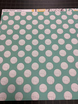 Bump, Set, Spike - Volleyball - 12 x 12 Scrapbook Paper