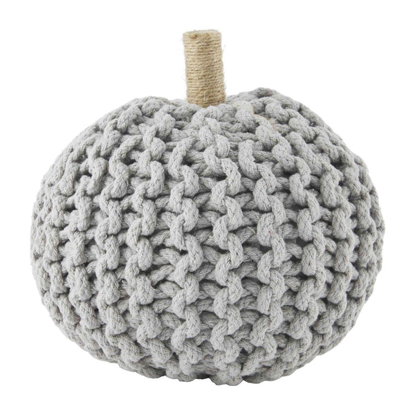 Gray Knit Fabric Pumpkin