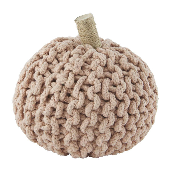 Blush Small Knit Fabric Pumpkin