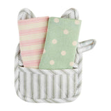Bunny Face Pot Holder Towel Set