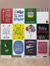 Celebrate - Confetti - 12 x 12 Scrapbook Paper