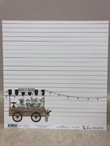 Vases - Home Again - 12 x 12 Scrapbook Paper