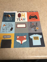 4x4 Elements - Bro & Co. - 12 x 12 Scrapbook Paper