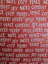 Comfort and Joy - Holly Jolly Collection - 12 x 12 Scrapbook Paper