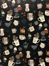 Cups Of Cocoa - For The Love Of Winter - 12x12 Scrapbook Paper