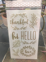 Gold Rub On Transfer Sheet