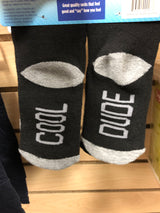 HIGH FIVE/COOL DUDE SOCKS - GREY/BLACK 4T-5T