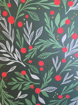 Deck The Halls - Holly Jolly Collection- 12 x 12 Scrapbook Paper