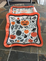 Halloween Glass Plate