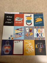 3x4 Elements - Bro & Co. - 12 x 12 Scrapbook Paper