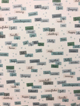 Winter Words - Snow Much Fun - 12 x 12 Scrapbook Paper