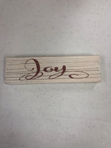 Assorted Red and White Word Blocks