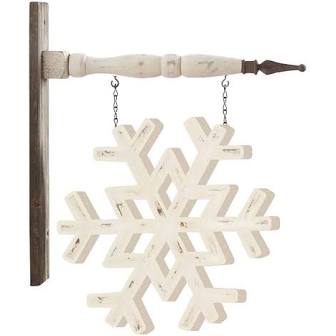 Wooden Snowflake - Arrows