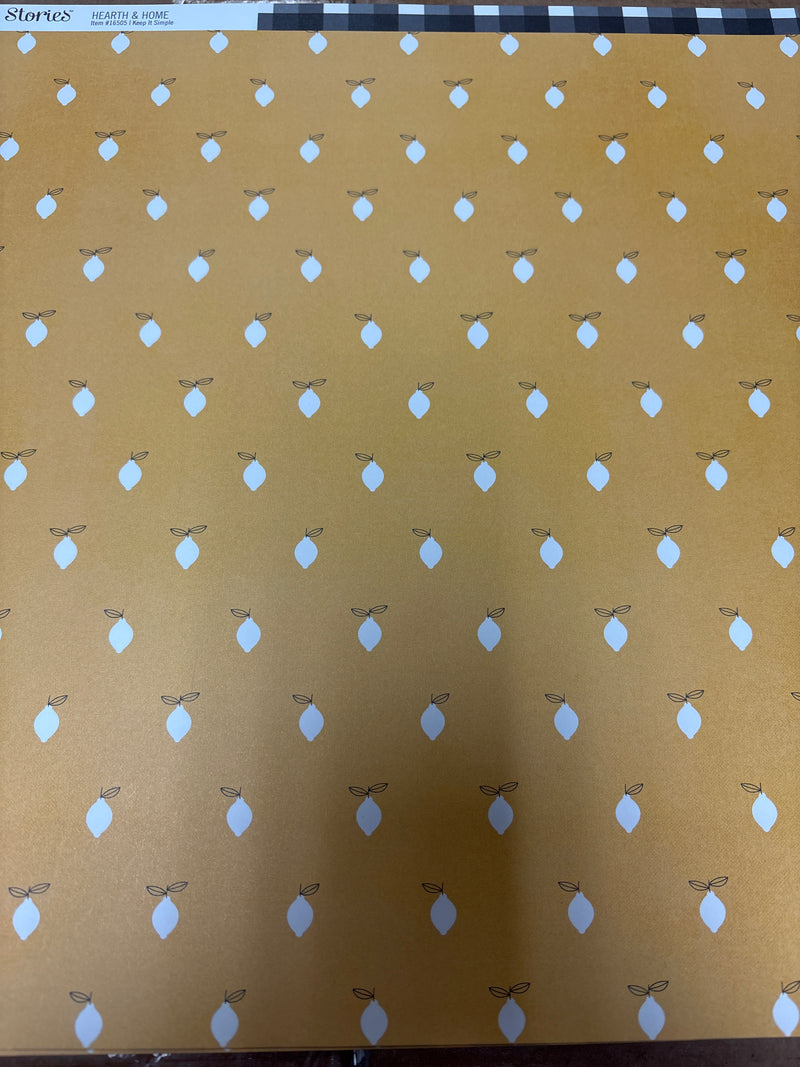 Keep It Simple - Hearth and Home - 12 x 12 Scrapbook Paper