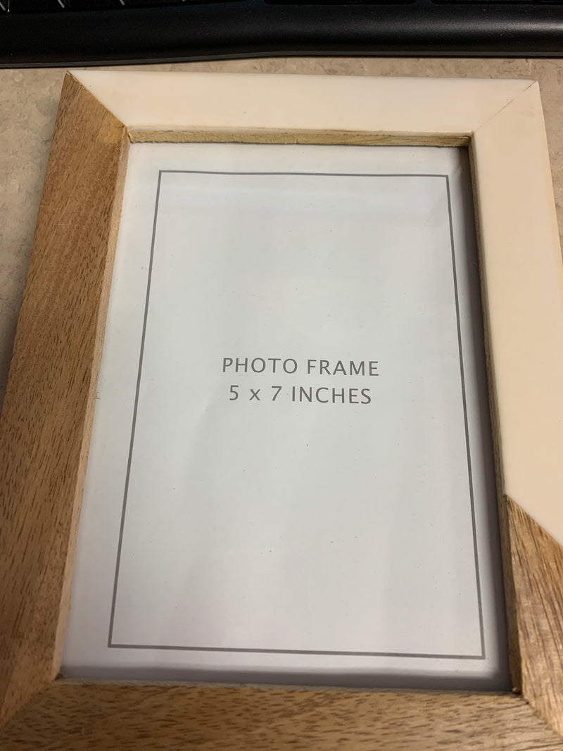 Wood & Cream Photo Frame - 5x7