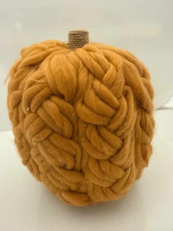 Tall Orange Chunky Pumpkin Sitter