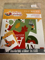 Autumn Greetings Cardstock Ephemera - 26 Pieces