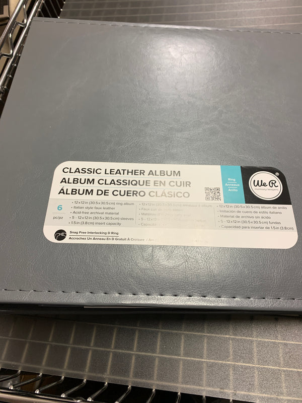 Charcoal Grey Three Ring Binder