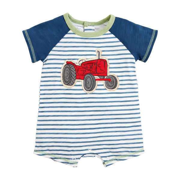 Printed Tractor Shortall  6 - 9Month