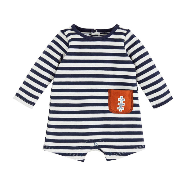 Football Long Sleeve Romper - 9 - 12 month