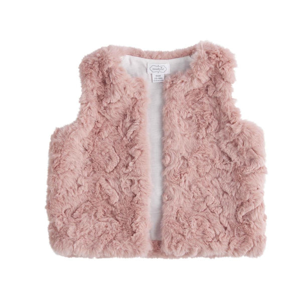 Pink Fur Vest Large - (4T - 5T)