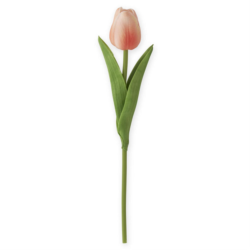 Dark Peach Real Touch Mini Tulip Stem - 10.5 inch