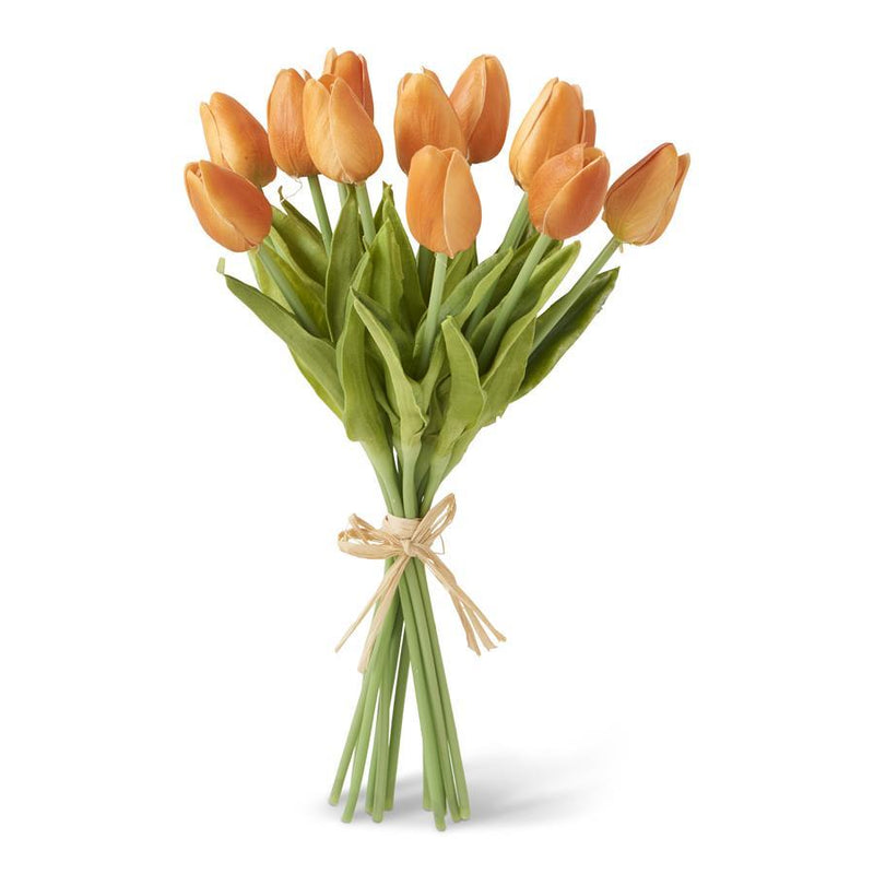 Real Touch Mini Tulip Bouquet - Orange