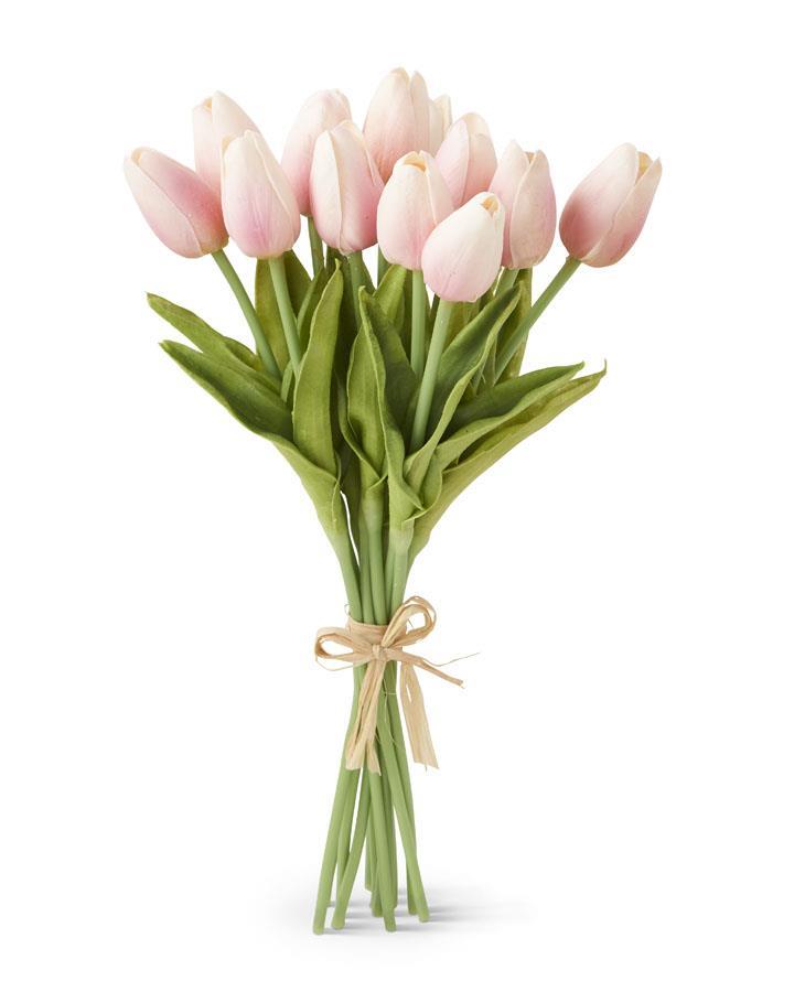 Real Touch Mini Tulip Bouquet - Pink