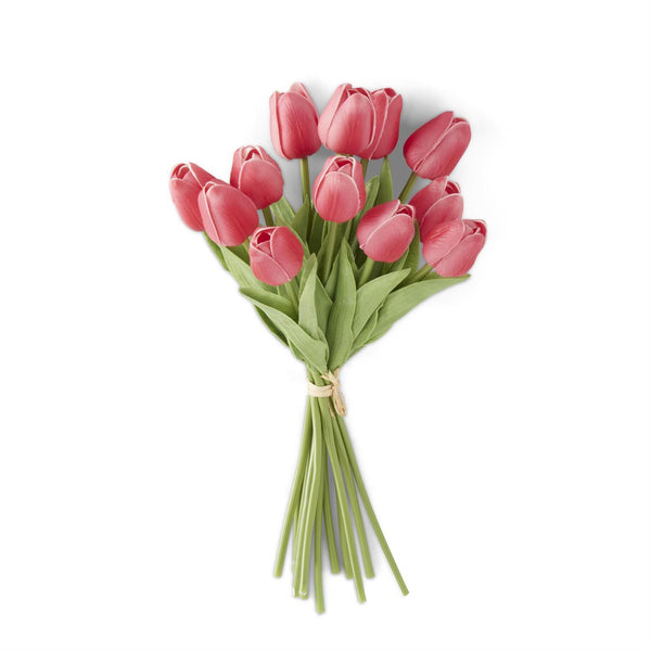 Rose Real Touch Mini Tulip Bundle  - 12 Stems