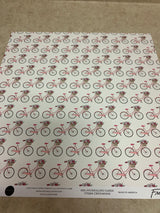 6 x 4 Journaling Cards - French Girl  - 12 x 12 - Scrapbook Paper