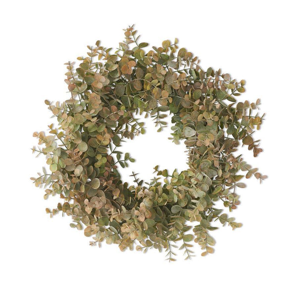 Green & Gold Eucalyptus Wreath - 20 Inch