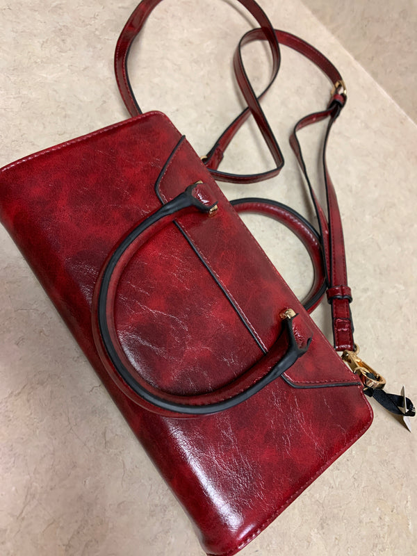 Ricky Phone Crossbody - Cranberry