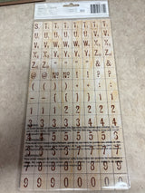 Thickers - Mosaic Letter Stickers