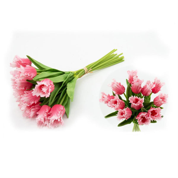 Rose Real Touch Parrot Tulip Bundle Stems