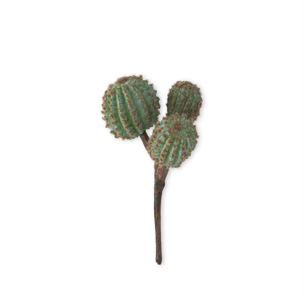 3 Bloom Barrel Cactus Pick - 8inch