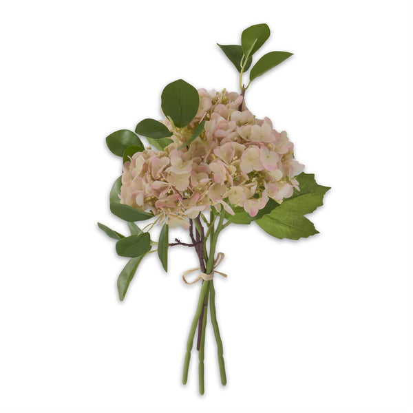 Light Pink Real Touch Hydrangea Bundle - 12 inches