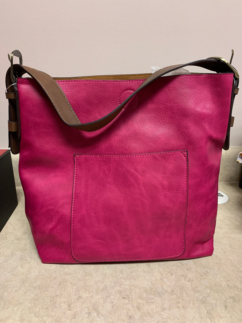 Orchid Flower Hobo Coffee Handle Handbag
