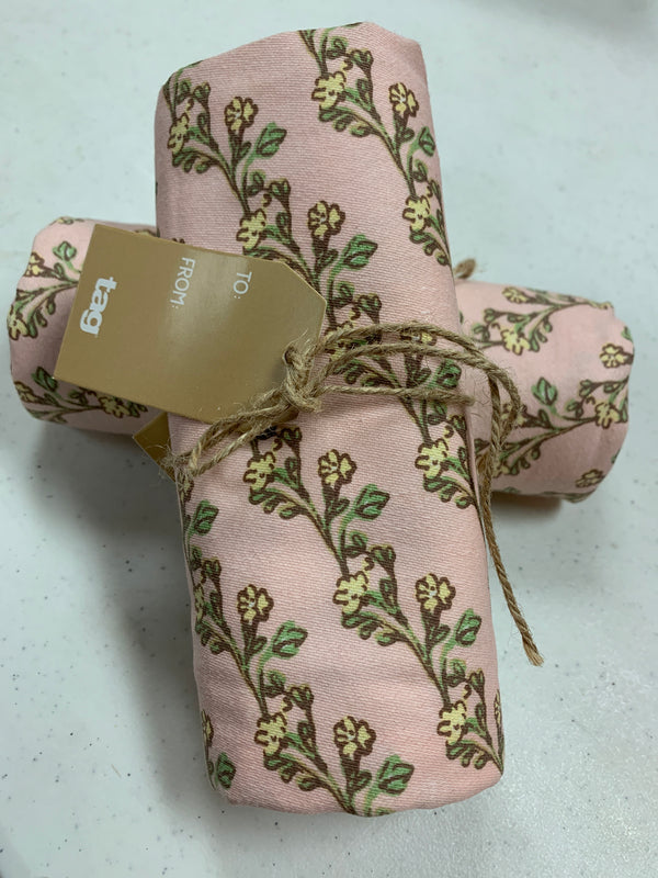Meadow Microprint Pink Floral Dishtowel