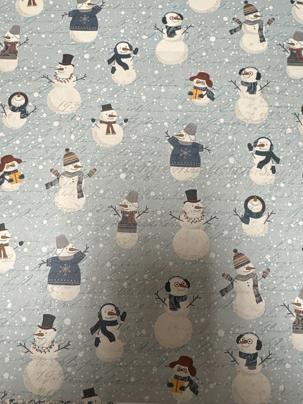 Snow Much Fun - For The Love of Winter - 12 x 12 Scrapbook Paper