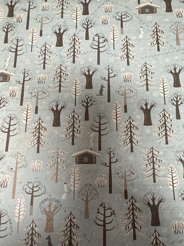 Through The Woods - For The Love of Winter - 12 x 12 Scrapbook Paper