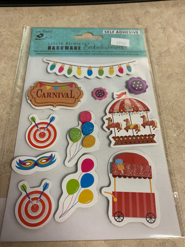 Carnival Handmade Embellishments - Stickers