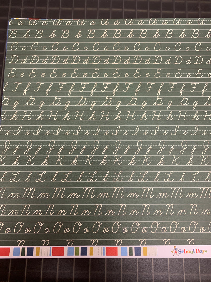 Chalkboard Cursive  - School Days