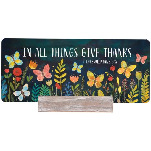 Give Thanks -  Message Bar with Stand