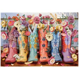 Puzzle 1000PC - Cowgirl Florals