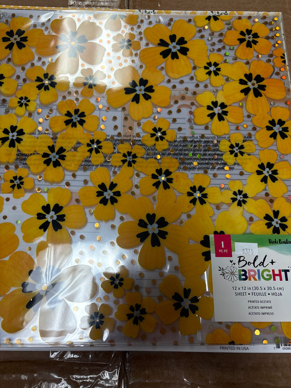 Bold and Bright Paper - Acetate - 12 x 12 Scrapbook Paper