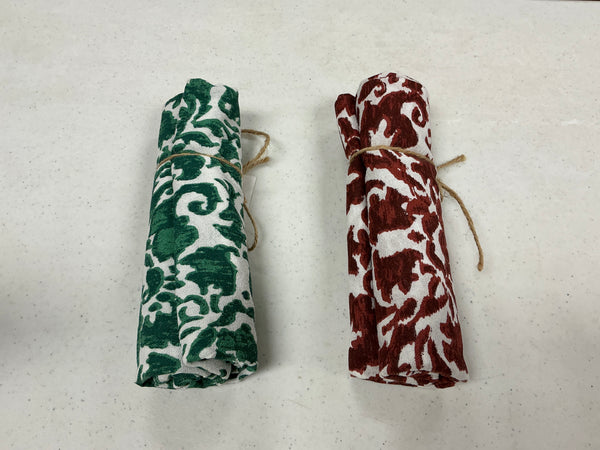 Dish Towel - Burgandy or Green